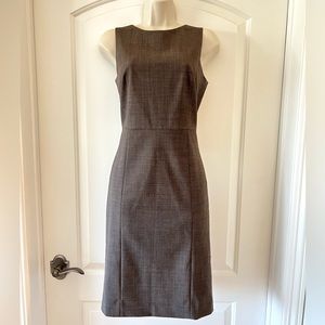 Theory Brown Grey Sheath Dress